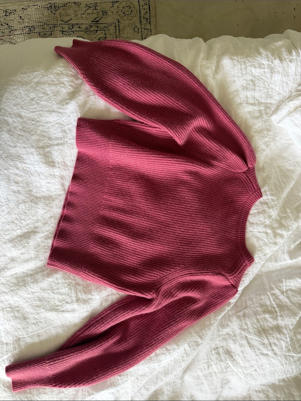 JCrew M rose cashmere button up cardigan - Picture 4 of 4